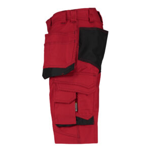 Dassy Bionic Arbeitsshorts - color_side-bionic-rood-0683-zwart