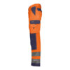 Dassy Buffalo Warnschutzhose mit Kniepolstertaschen - 6681-neonorange-dunkelblau - Back