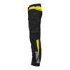 Dassy Canton Stretch-Arbeitshose mit Kniepolstertaschen - color_side-canton-logix-zwart-fluo-geel