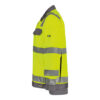 Dassy Dusseldorf Warnschutz-Arbeitsjacke - 6941-neongelb-zementgrau - Back