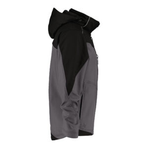 Dassy Jakarta Zweifarbige Softshelljacke - color_side-jakarta-cementgrijs-zwart