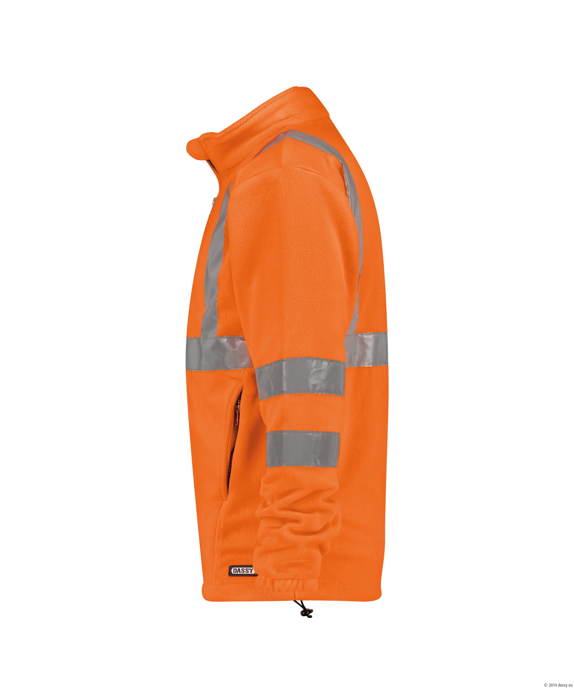 Dassy Kaluga Warnschutz-Fleecejacke - color_side-kaluga-fluo-oranje