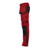 Dassy Magnetic Arbeitshose - 6674 rot-schwarz - Back