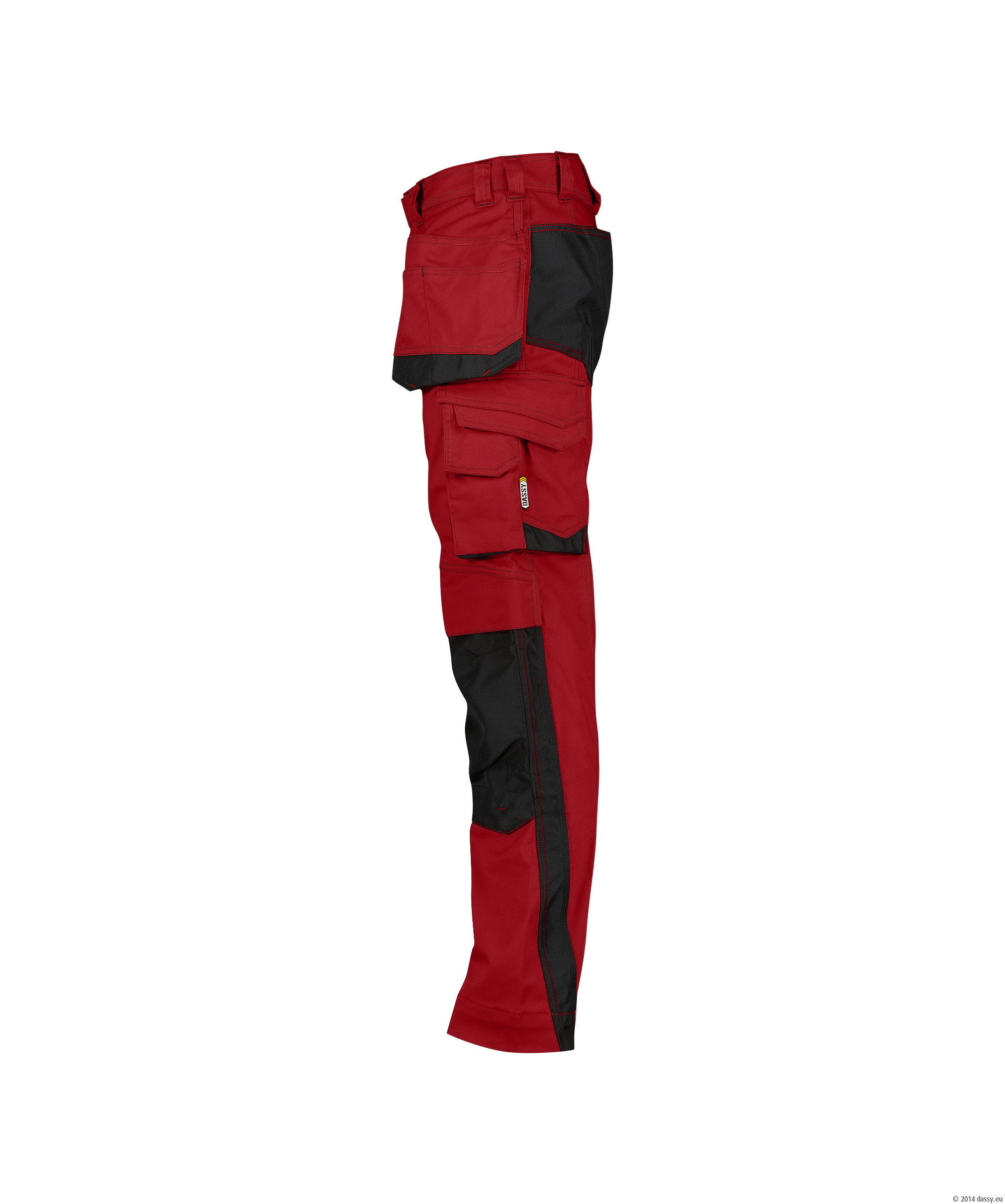 Dassy Magnetic Arbeitshose - 6674 rot-schwarz - Back