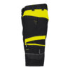 Dassy Manilla Stretch-Arbeitsshorts - color_side-manilla-logix-zwart-fluo-geel