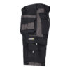 Dassy Monza Arbeitsshort - color_side-monza-zwart-cementgrijs