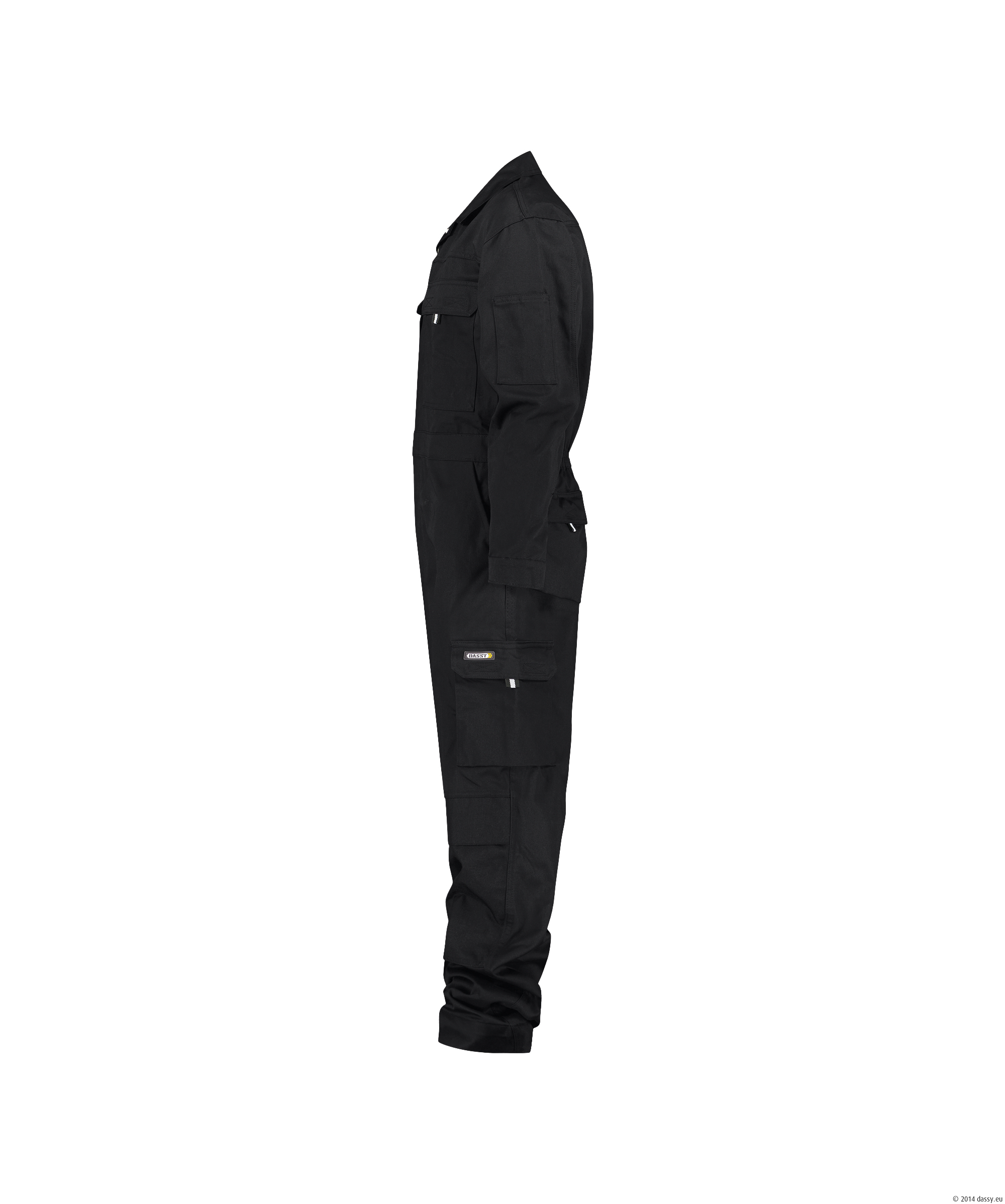 Dassy Nimes Baumwoll-Overall - 0704-0783-schwarz - Back