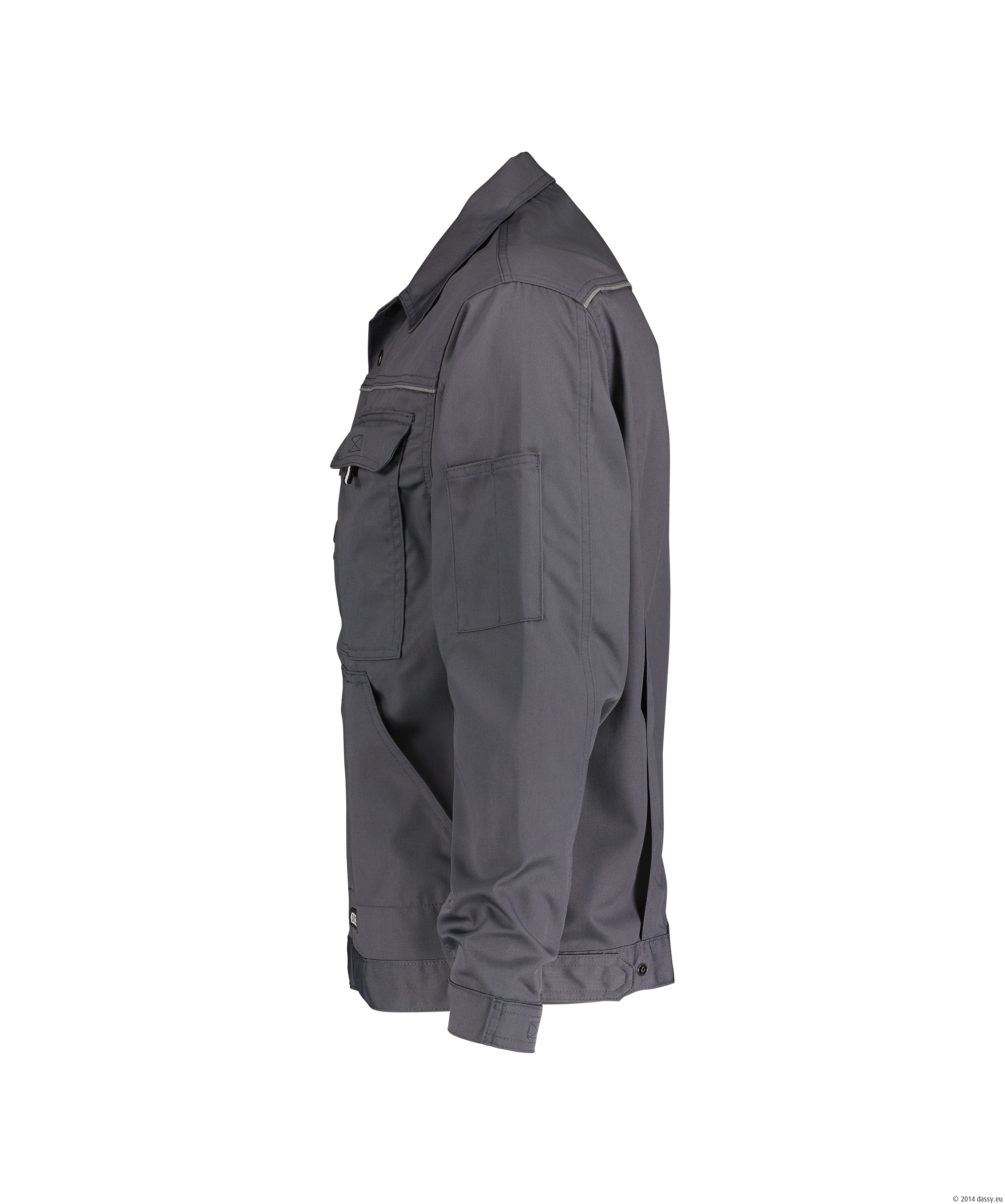 Dassy Nouville Arbeitsjacke - color_side-nouville-cementgrijs