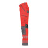 Dassy Odessa Sommer Warnschutzhose - 6643-neonrot-zementgrau - Back