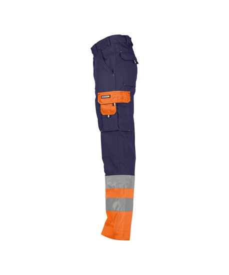 Dassy Omaha Warnschutzhose - 6861-dunkelblau-neonorange - Back