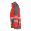 Dassy Orlando Warnschutz-Arbeitsjacke - color_side-orlando-fluorood-cementgrijs