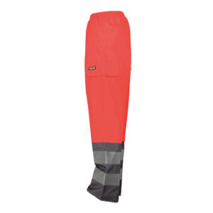 Dassy Sola Warnschutz Regenhose - color_side-sola-fluorood-cementgrijs