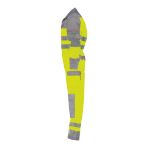 Dassy Spencer Multinorm Warnschutz-Overall - color_side-spencer-fluogeel-grafietgrijs
