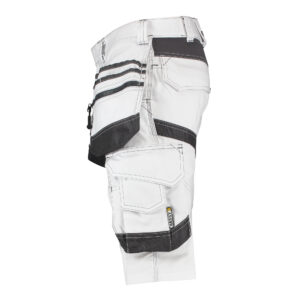 DASSY® Trix Painters STRETCH-MALERSHORTS MIT HOLSTERTASCHEN - color_side-trix-painters-wit-antraciet-grijs