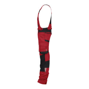 DASSY® Tronix STRETCH-ARBEITSLATZHOSE MIT KNIEPOLSTERTASCHEN - color_side-tronix-rood-0683-zwart