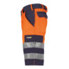 DASSY® Venna WARNSCHUTZ-SHORTS - color_side-venna-marine-fluo-oranje