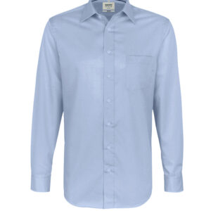 Hakro Business Comfort-Fit Hemd - 025-himmelblau - Front