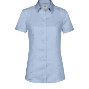 Hakro 1/2-Arm Bluse Business Regular-Fit - 025-himmelblau - Front