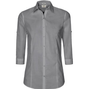 Hakro 3/4-Arm-Vario Mikralinar Bluse - 043-titan - Front