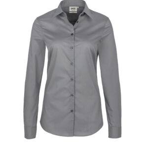 Hakro Langarm Mikralinar Bluse - 043-titan - Front