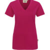 Hakro Damen V-Shirt Classic - 122-magenta - Front