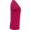 Hakro Damen V-Shirt Classic - 122-magenta - Model front