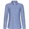 Hakro Langarm-Bluse Stretch - 135-ozeanblau - Front