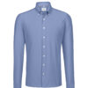 Hakro Langarm-Hemd Stretch - 135-ozeanblau - Front