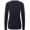 Hakro Damen V-Pullover Baumwolle - 034-tinte - Back