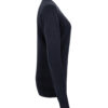 Hakro Damen V-Pullover Baumwolle - 034-tinte - Back