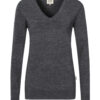 Hakro Merino-Pullover Damen - 328-anthrazit meliert - Back