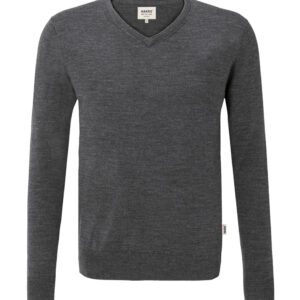 Hakro Merino-Pullover - 328-anthrazit meliert - Back