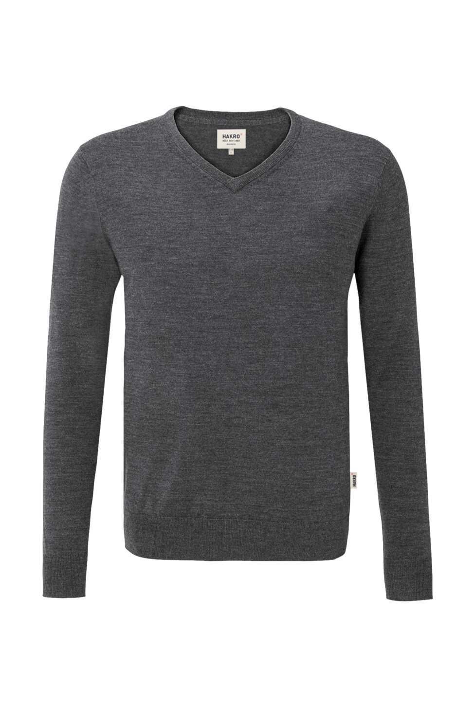 Hakro Merino-Pullover - 328-anthrazit meliert - Back