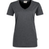 Hakro V-Shirt Damen - 328-anthrazit meliert - Front
