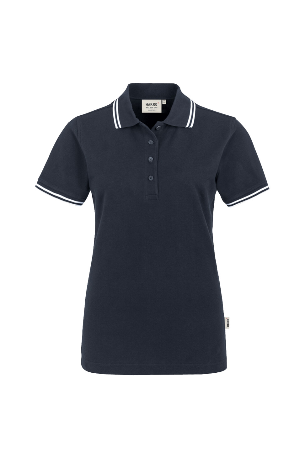 Hakro Twin-Stripe Damen Poloshirt - 034-tinte - Back