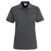 Hakro Damen Mikralinar-Poloshirt - 328-anthrazit meliert - Front