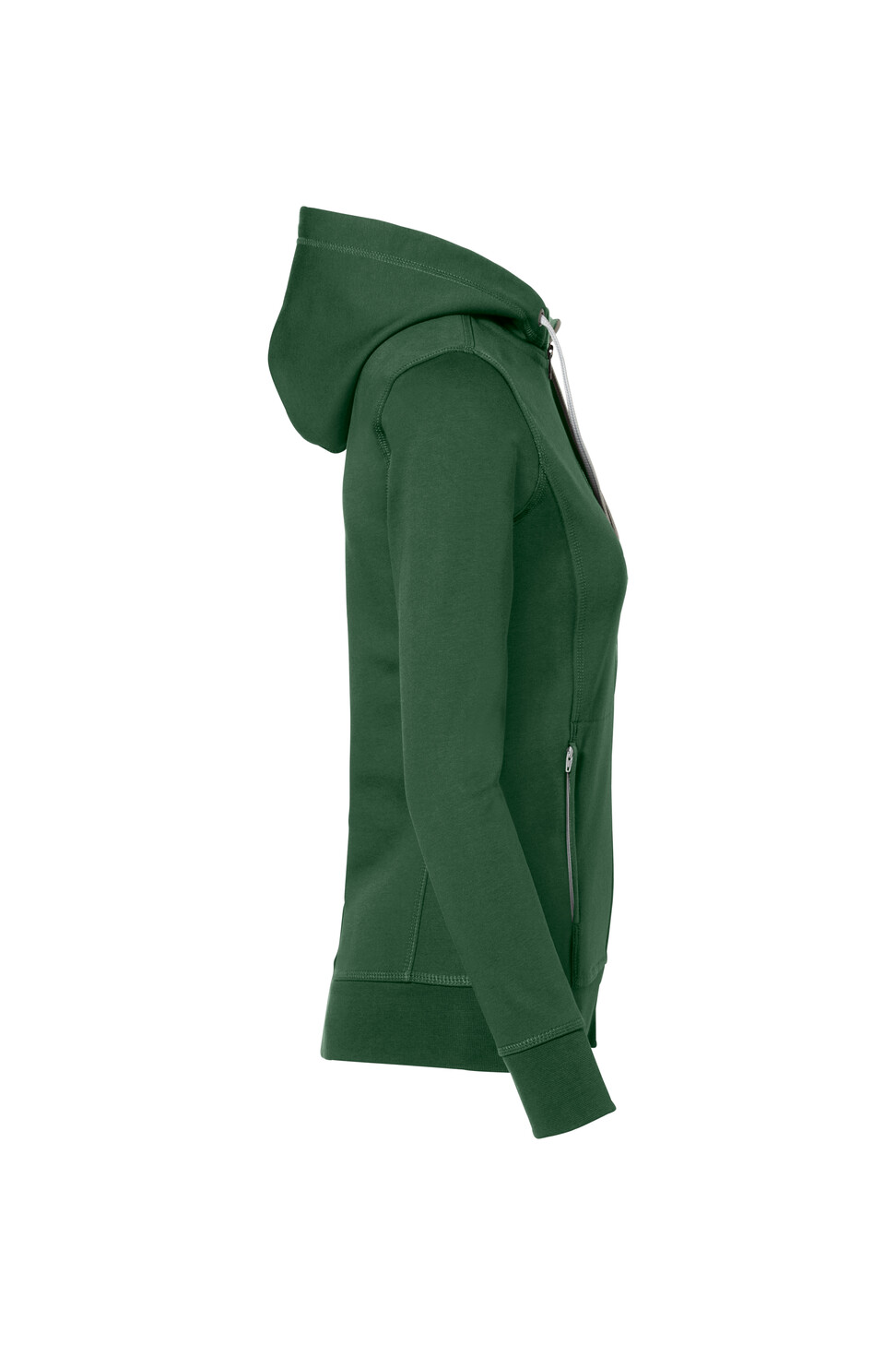 Hakro Damen Kapuzenjacke Bonded - 072silber-tanne/silber - Model front