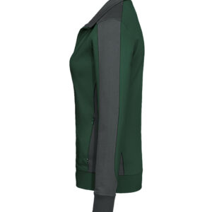 Hakro Damen Sweatjacke Contrast Mikralinar - 072028-tanne/anthrazit - Back