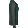 Hakro Damen Sweatjacke Contrast Mikralinar - 072028-tanne/anthrazit - Model front