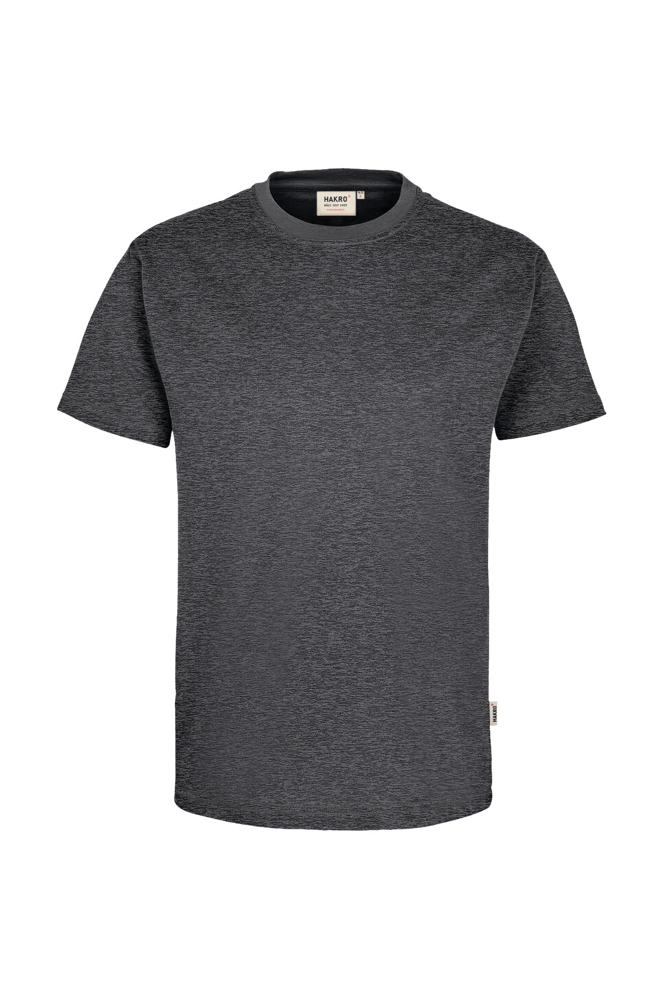 Hakro Mikralinar-Shirt - 328-anthrazit meliert - Front