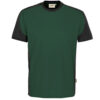Hakro Contrast Mikralinar-Shirt - 072028-tanne/anthrazit - Front