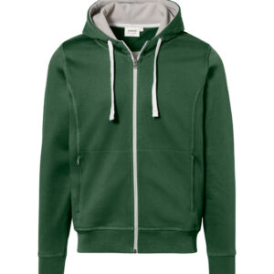 Hakro Kapuzenjacke Bonded - 072silber-tanne/silber - Front