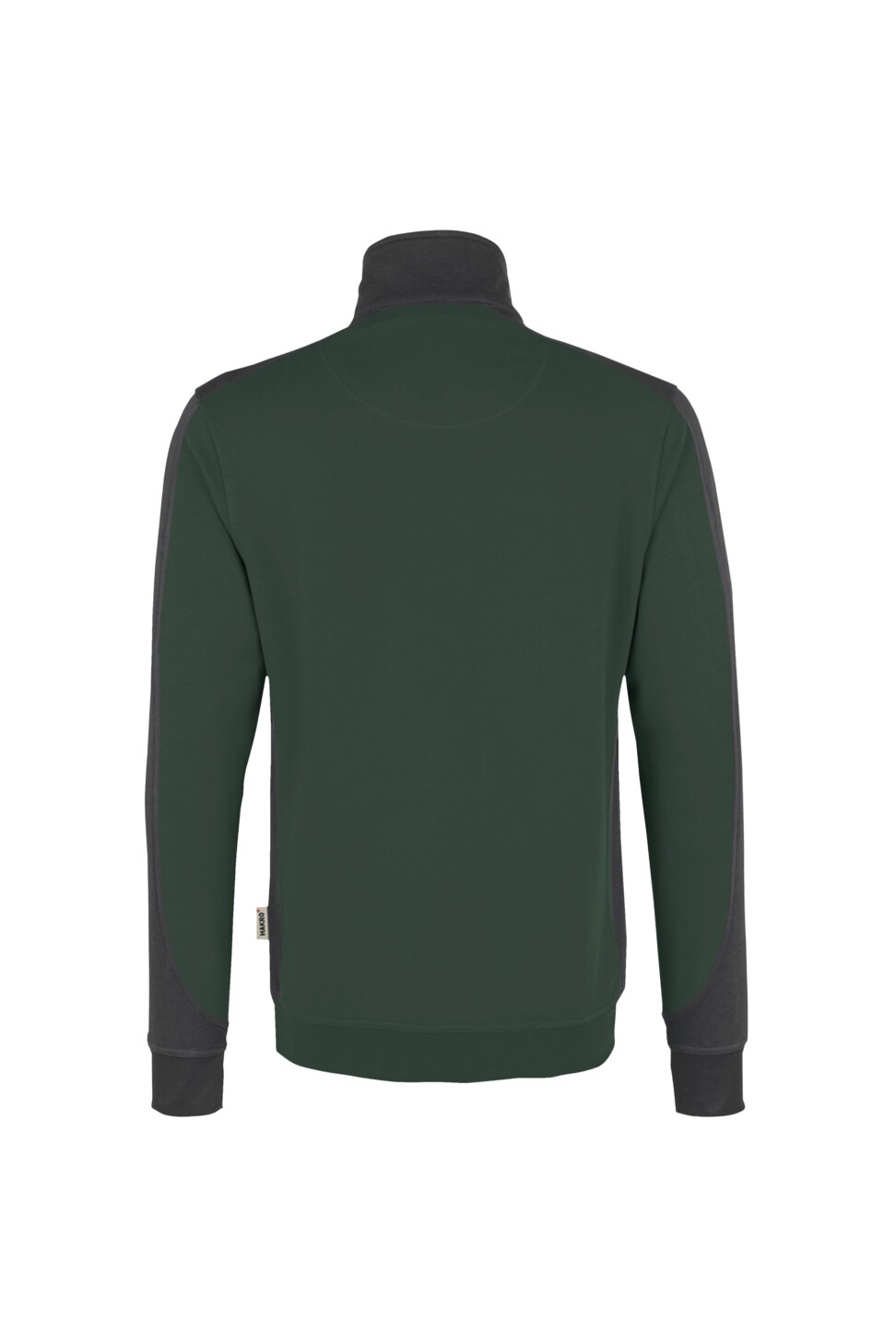 Hakro Mikralinar Zip-Sweatshirt Contrast Damen - 072-tanne - Model back