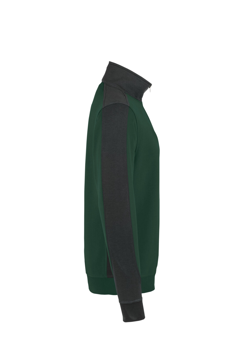Hakro Mikralinar Zip-Sweatshirt Contrast Damen - 072-tanne - Model front