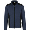 Hakro Strickfleecejacke Dawson - 329-marine meliert - Back