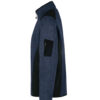 Hakro Strickfleecejacke Dawson - 329-marine meliert - Back