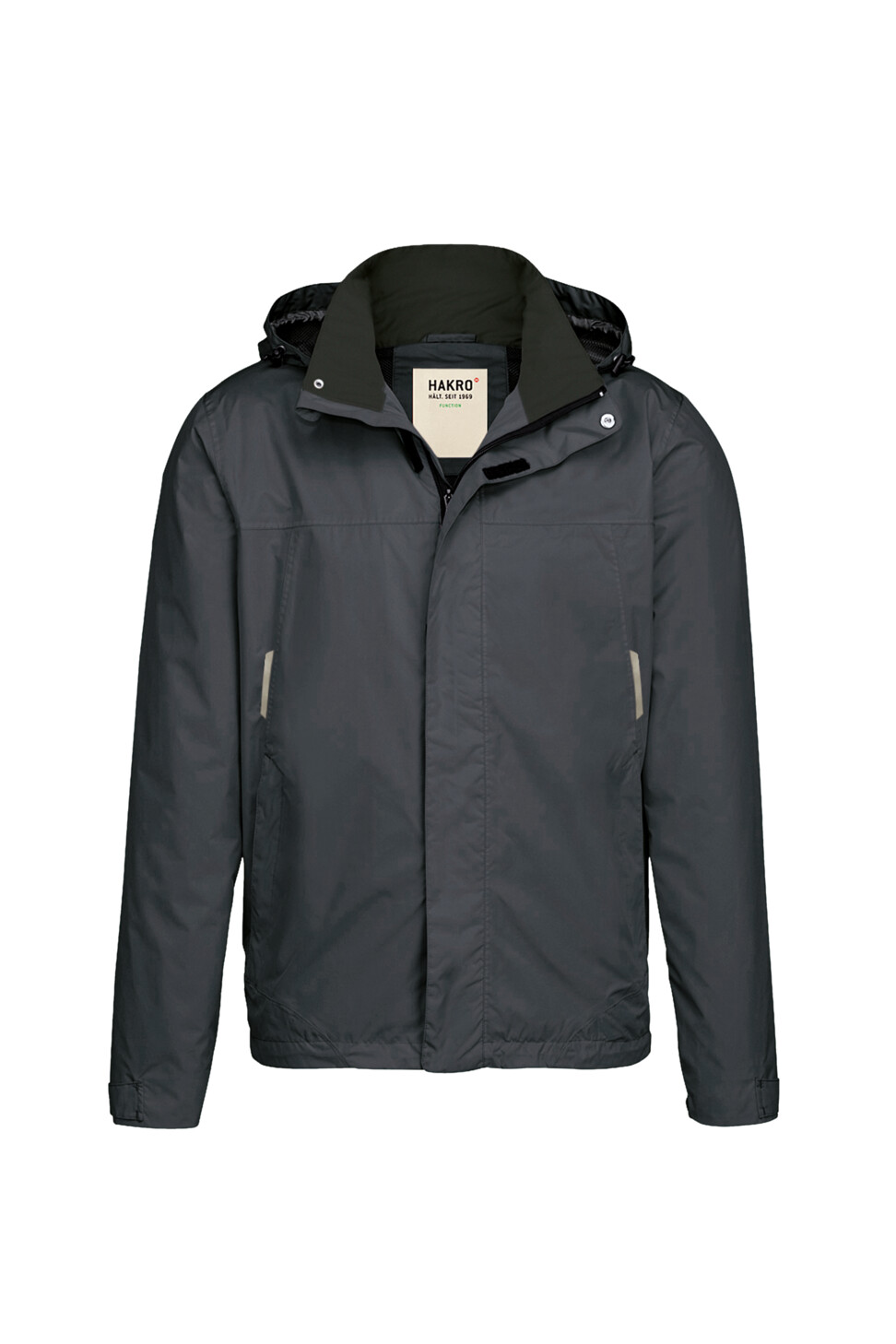 Hakro Regenjacke Connecticut - 028-anthrazit - Back
