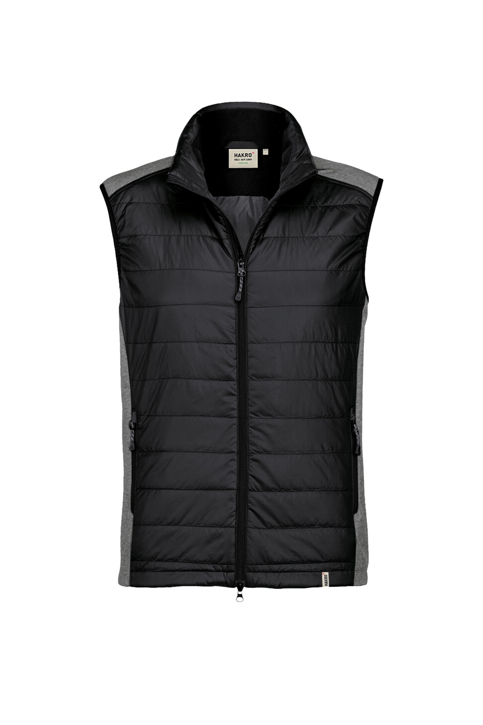 HAKRO Hybridweste Contrast - 005-schwarz - Front