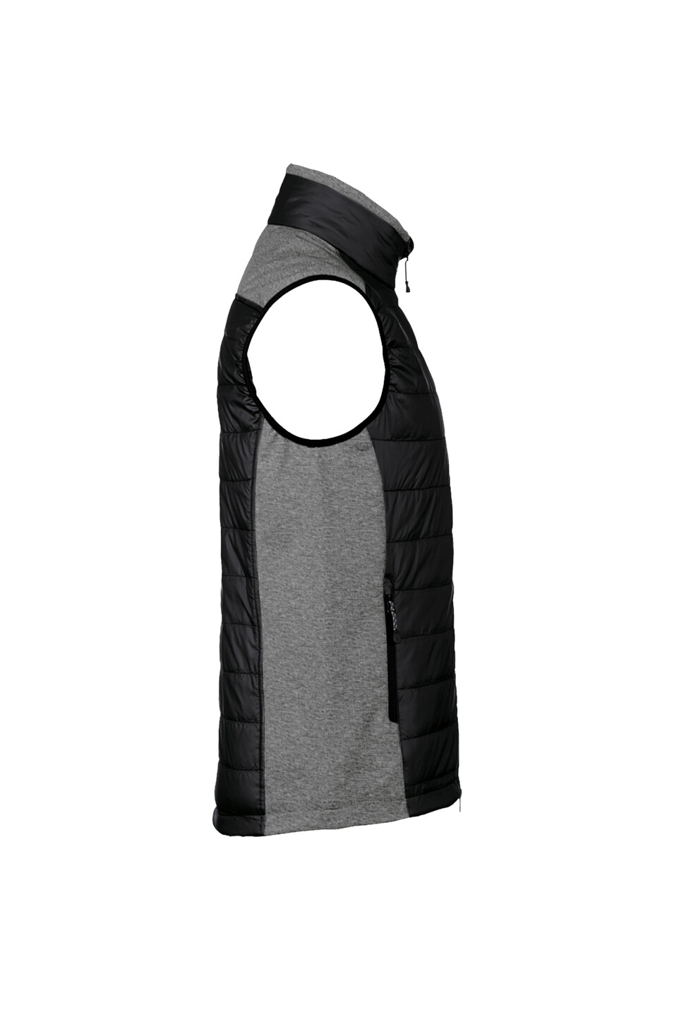 HAKRO Hybridweste Contrast - 005-schwarz - Model front
