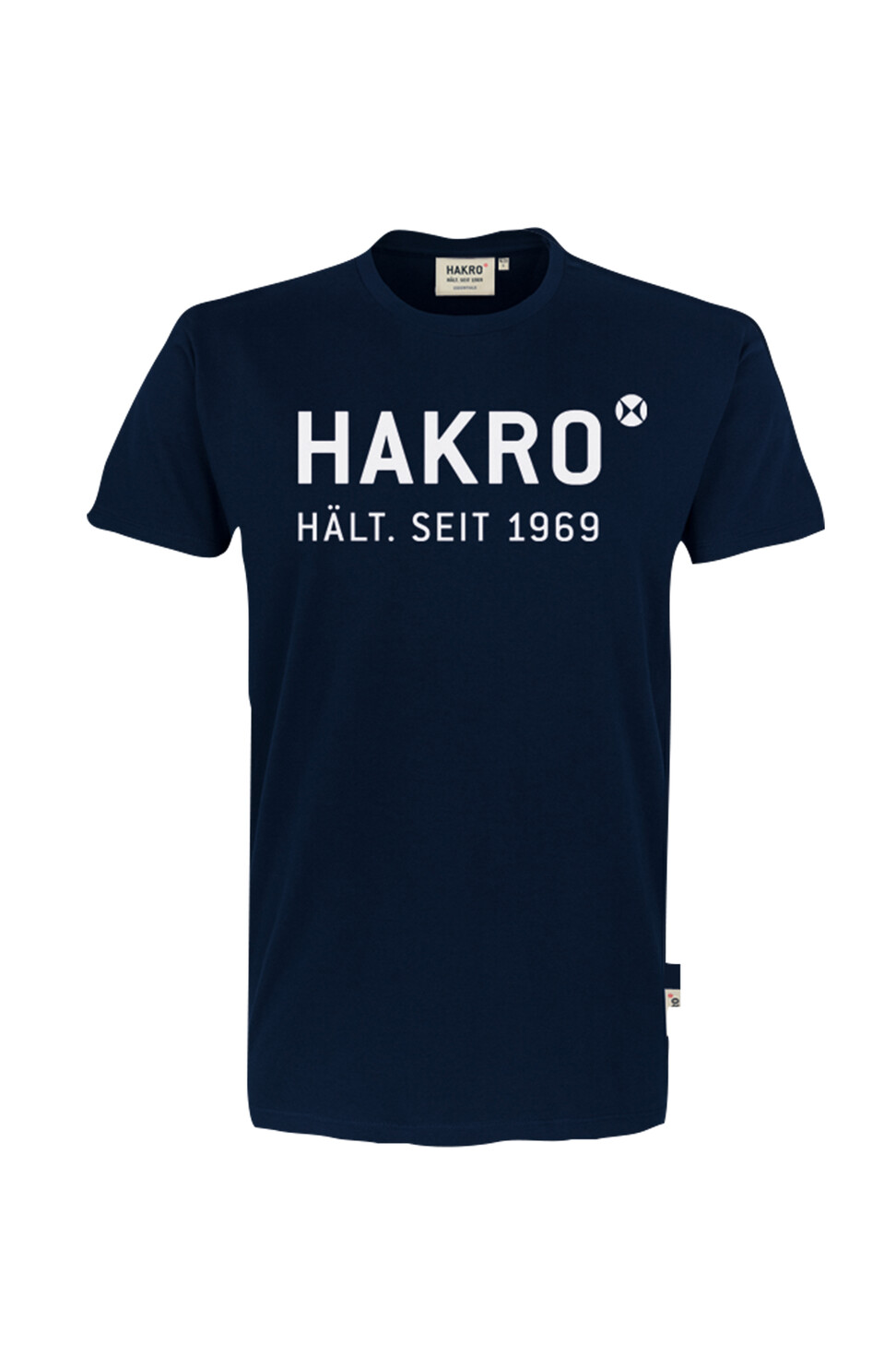 Hakro T-Shirt mit Logo "Hakro Hält seit 1969" - 034-tinte - Front